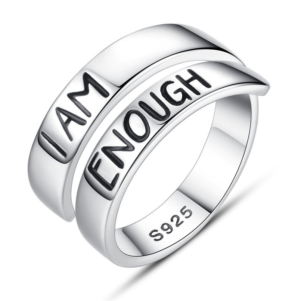 I am Enough ring