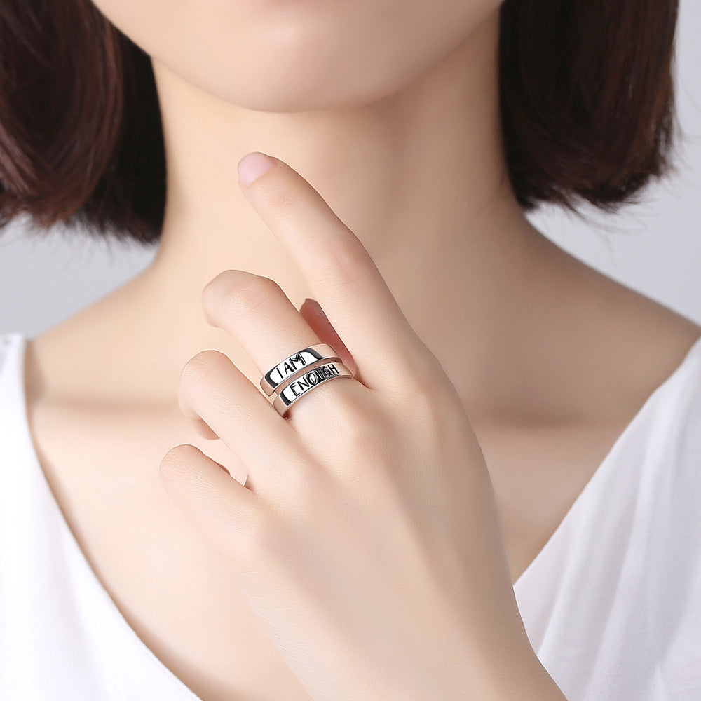 I am Enough ring