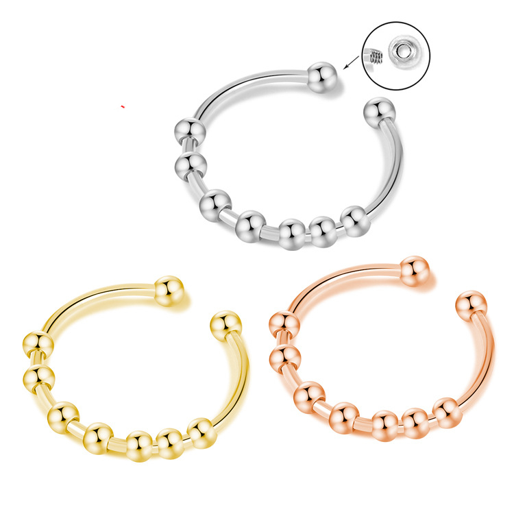 Adjustable Fidget Bead Ring