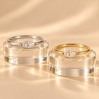 Pinky Promise Ring – 18K Gold Marquise Solitaire